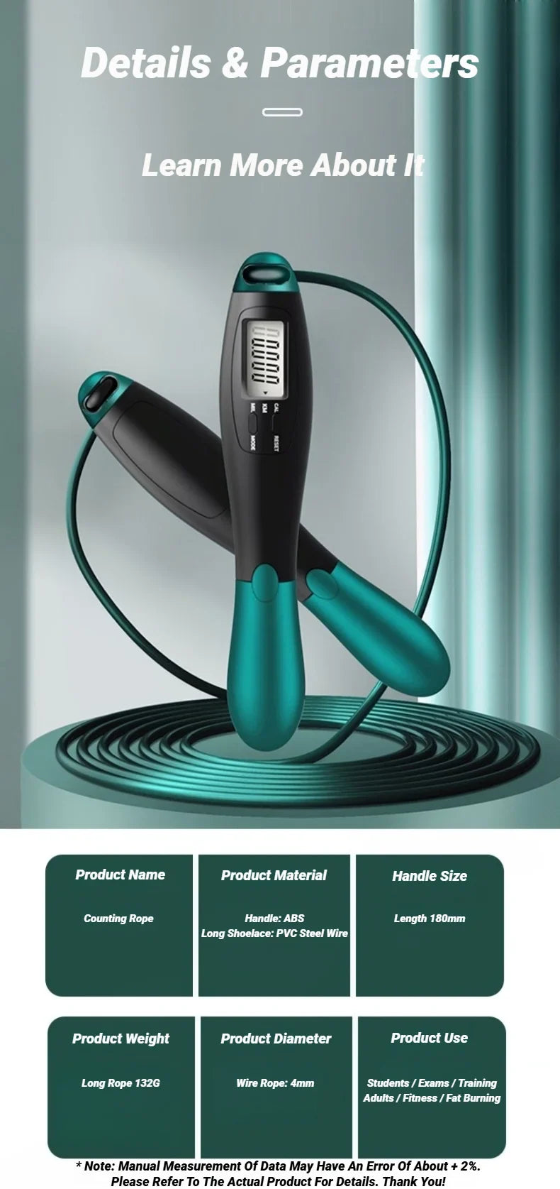 Adjustable Counting Jump Rope