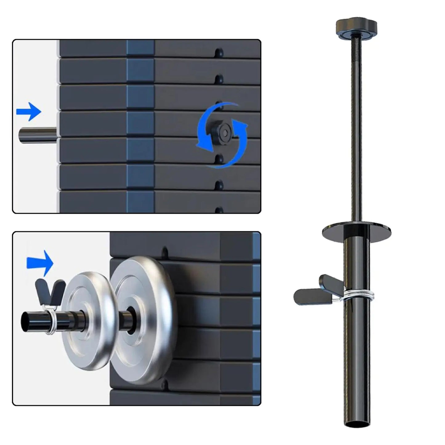 Gym Weight Stack Extender Add Weight Multifunction Exercise Machine Steel Weight Loading Pin for Weight Board