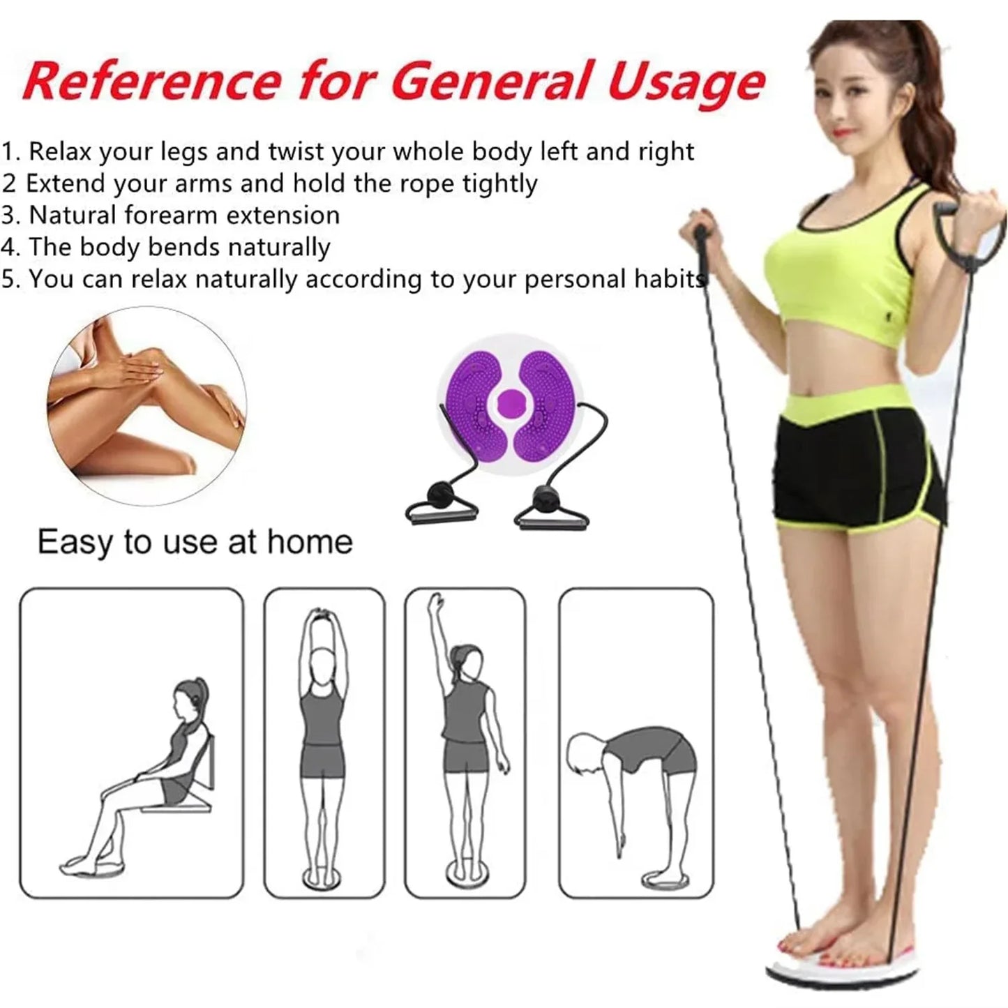 Portable Magnetic Waist Twisting Disc