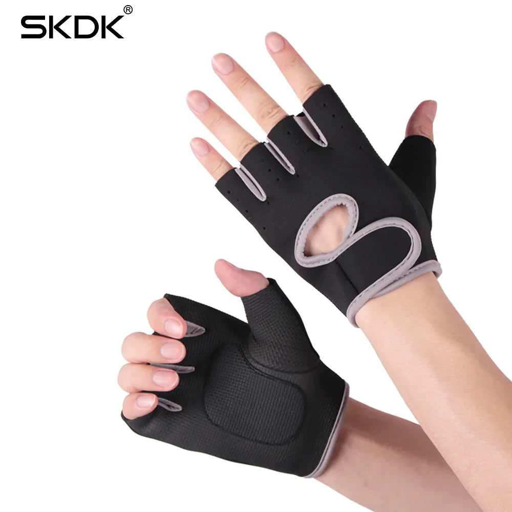Non-Slip Gym Gloves with Wrist Support – Anti-Vibration Handguards for Weightlifting