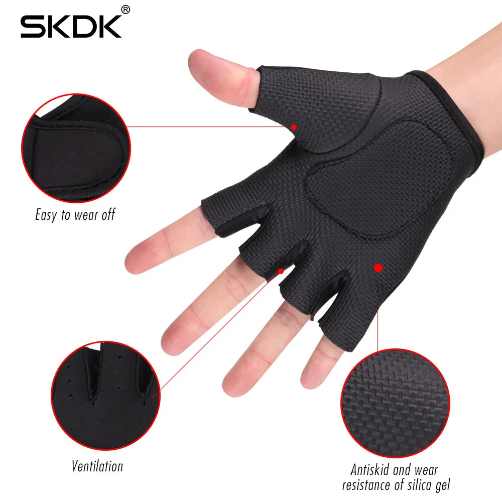 Non-Slip Gym Gloves with Wrist Support – Anti-Vibration Handguards for Weightlifting