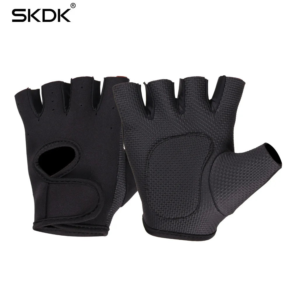 Non-Slip Gym Gloves with Wrist Support – Anti-Vibration Handguards for Weightlifting