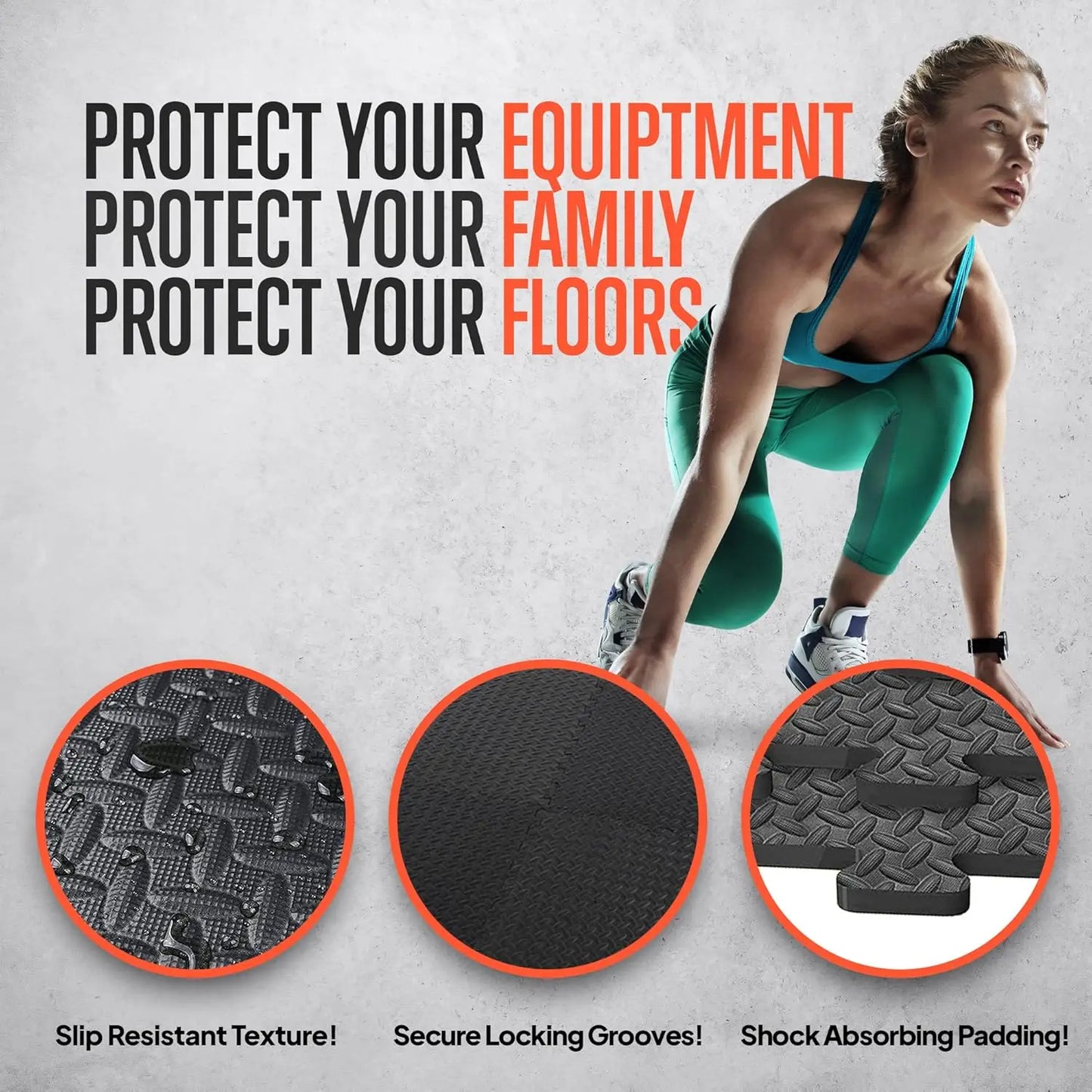 Interlocking exercise mat