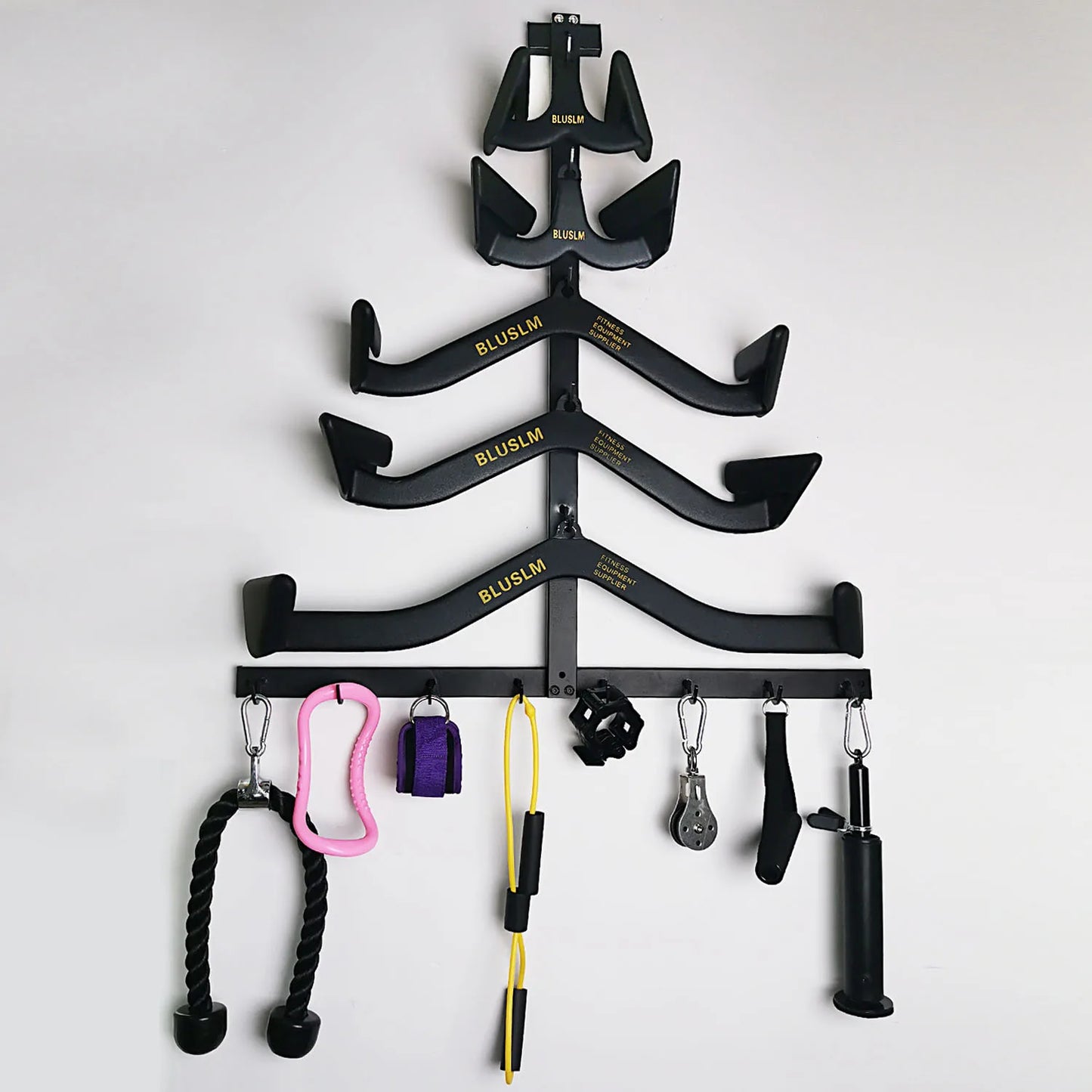 Wall-Mounted Gym Storage Rack