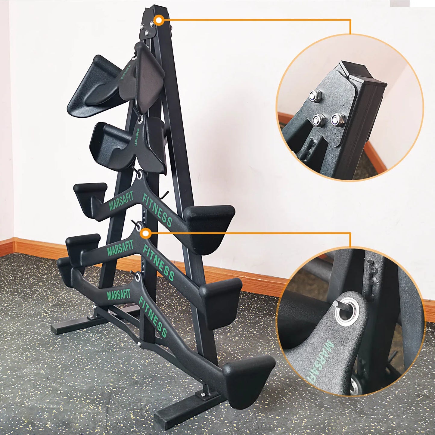 Wall-Mounted Gym Storage Rack