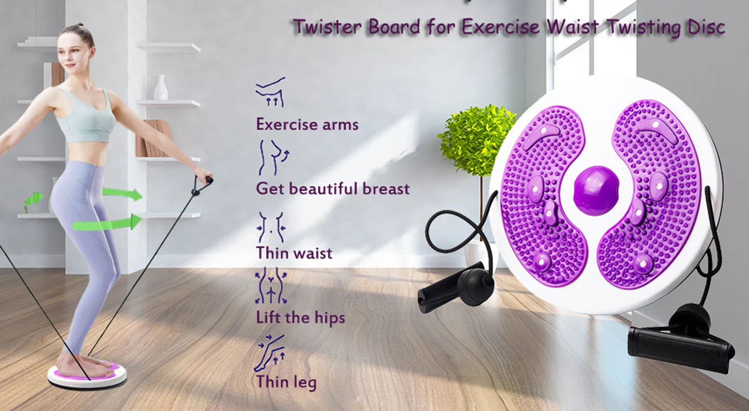 Portable Magnetic Waist Twisting Disc
